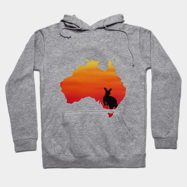 Australia Hoodie by RosanneCreates